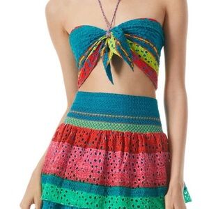 Alice + Olivia Multicolor Mini Skirt